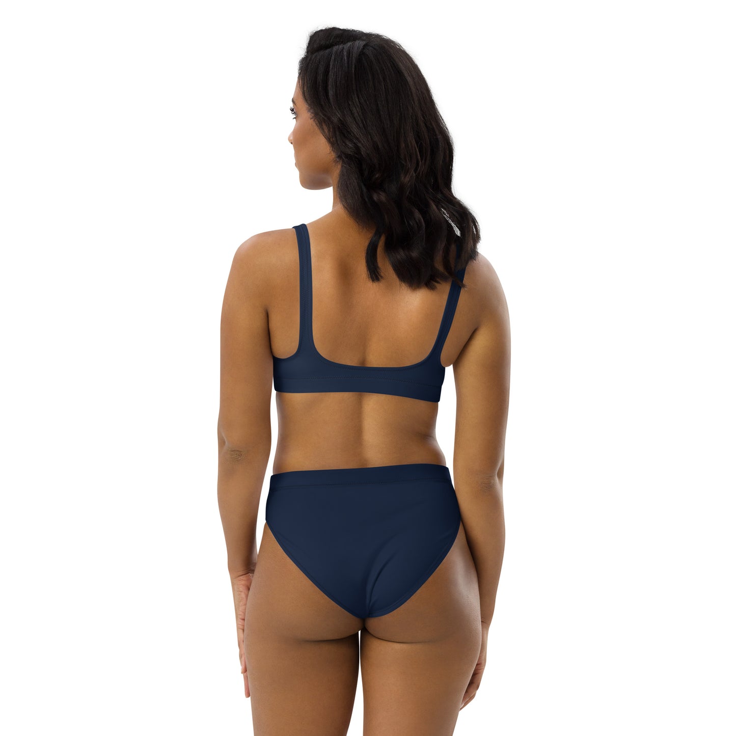 Women's High Waisted RB Bikini - Navy