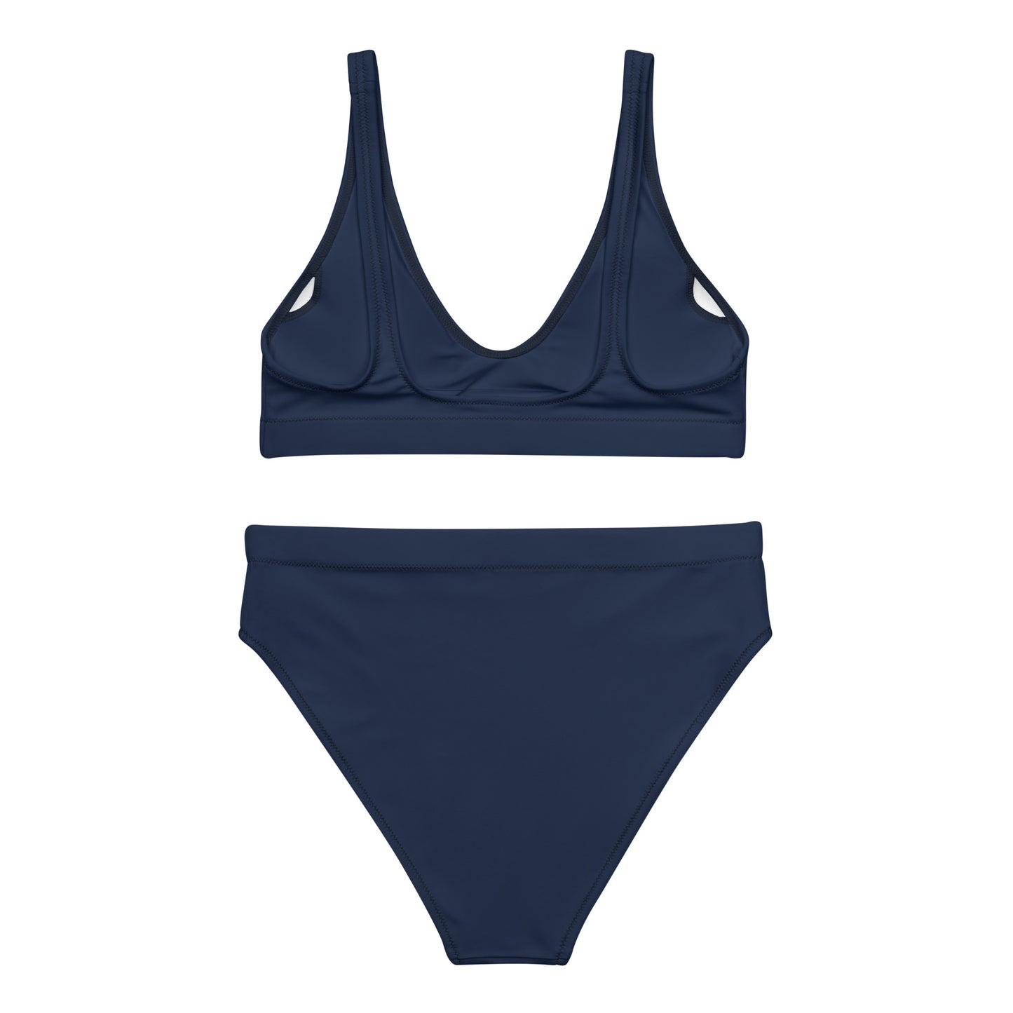 Women's High Waisted RB Bikini - Navy