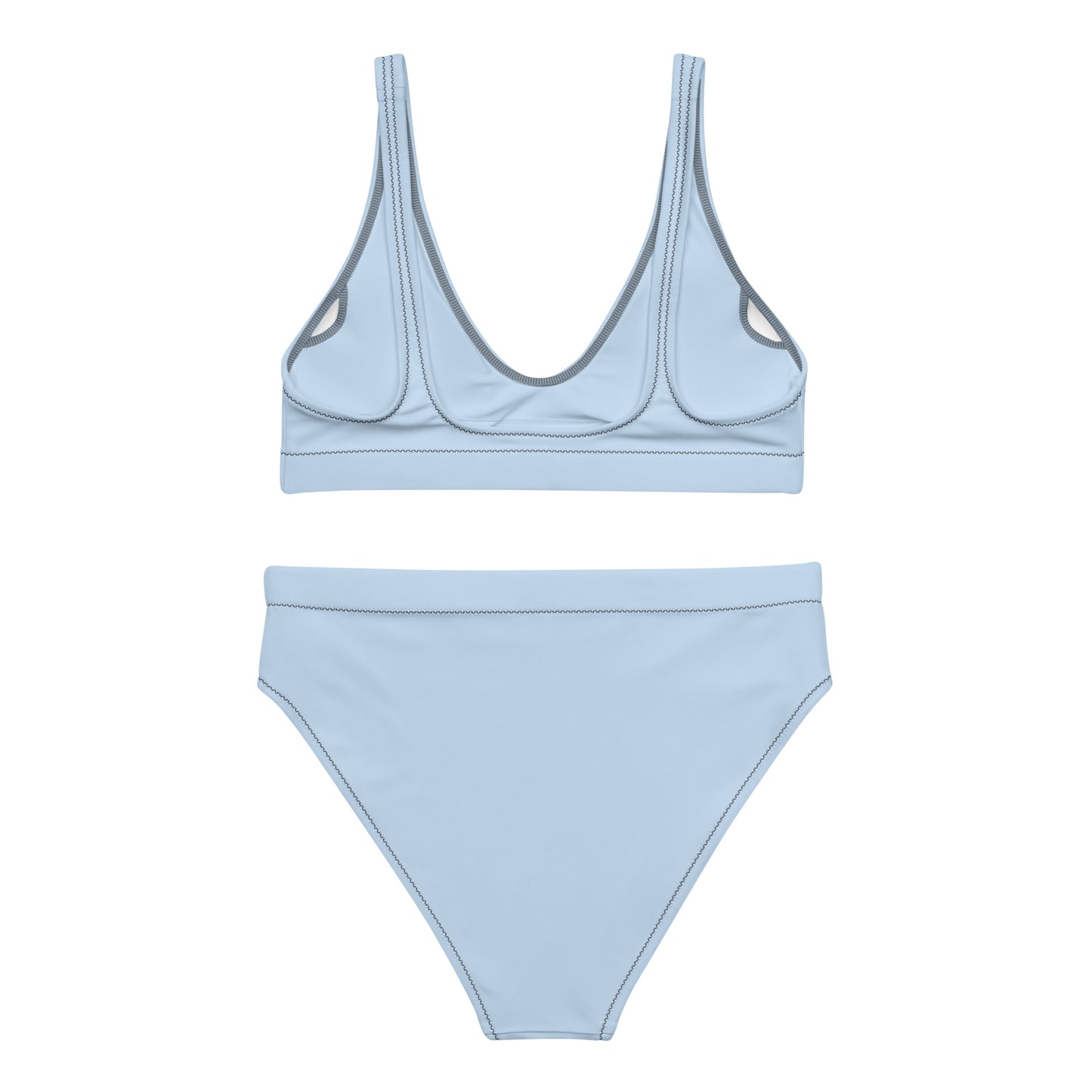 Women's High Waisted RB Bikini - Patten Blue