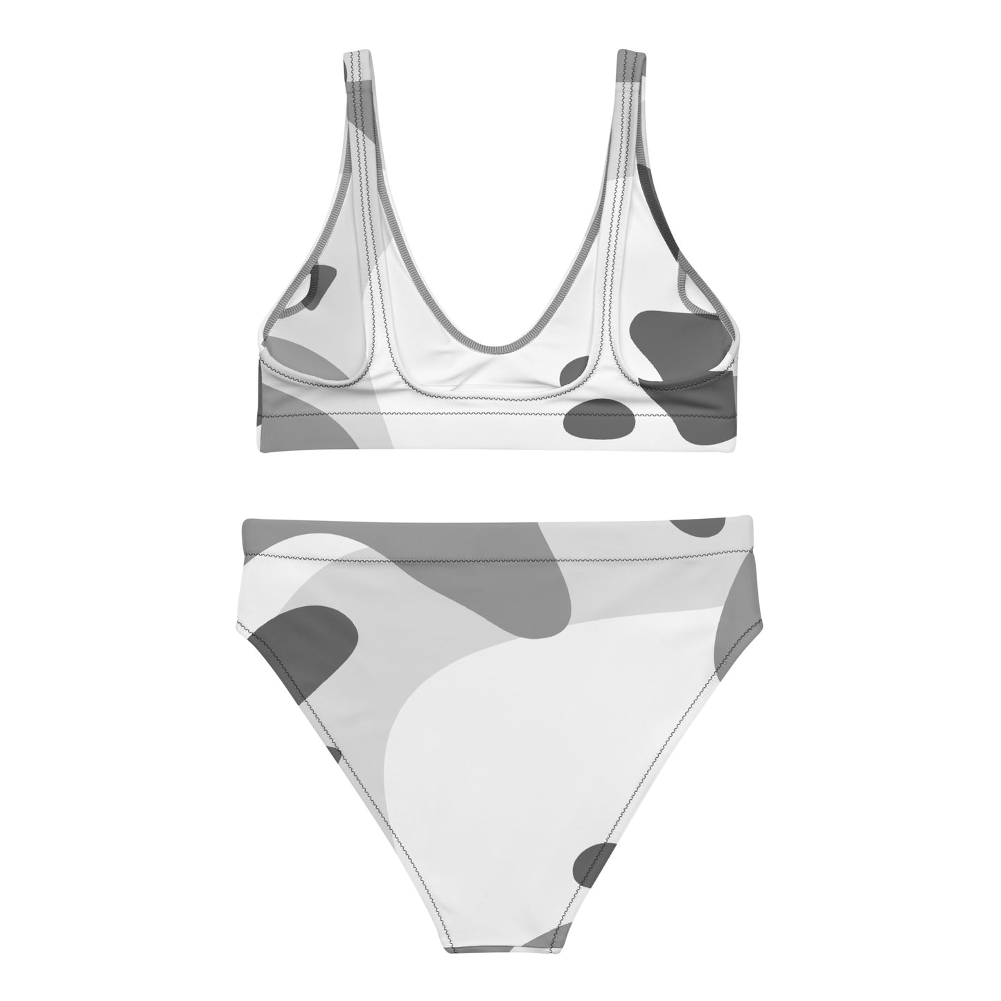 Women's High Waist RB Bikini - Blk / Wht Fatigue