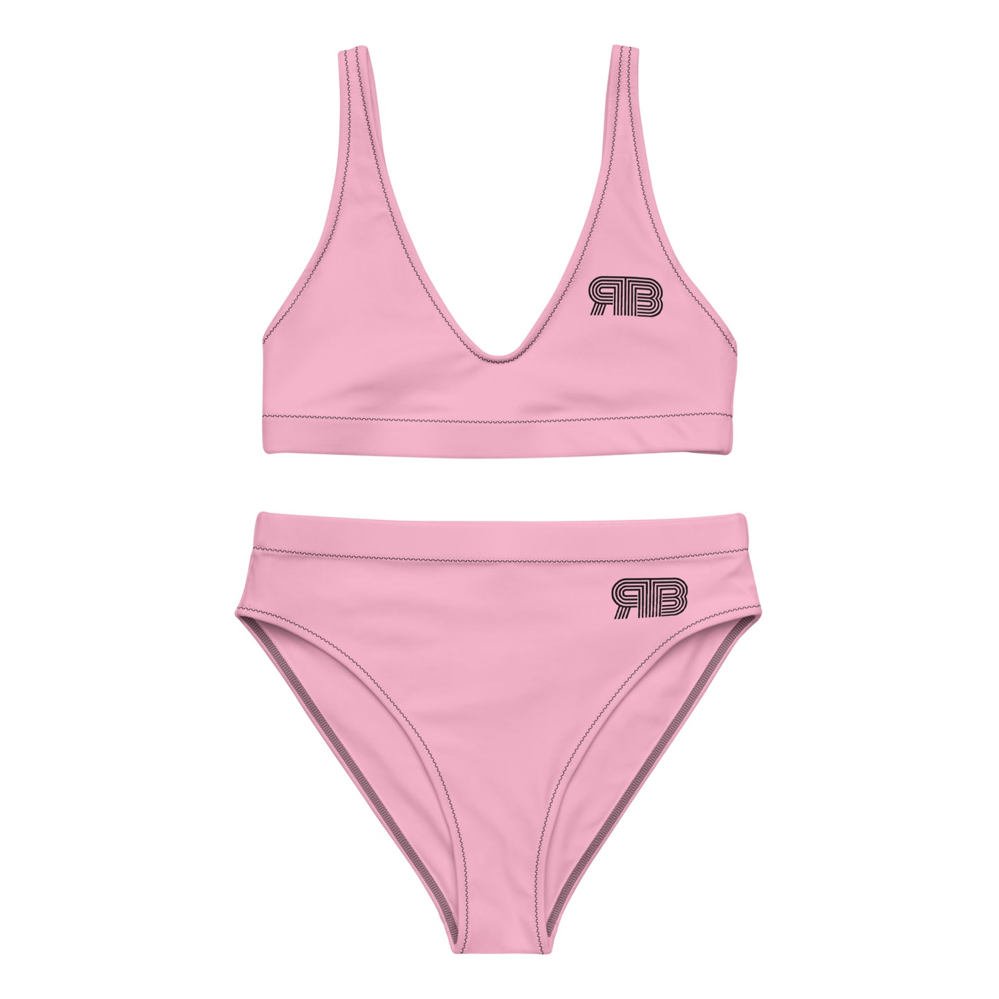 Women's High Waist RB Bikini - Soft Pink