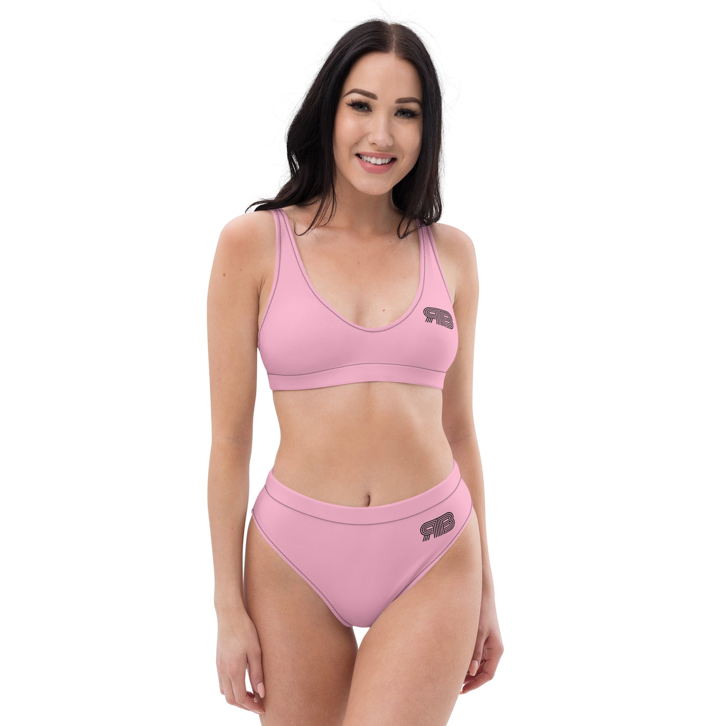 Women's High Waist RB Bikini - Soft Pink