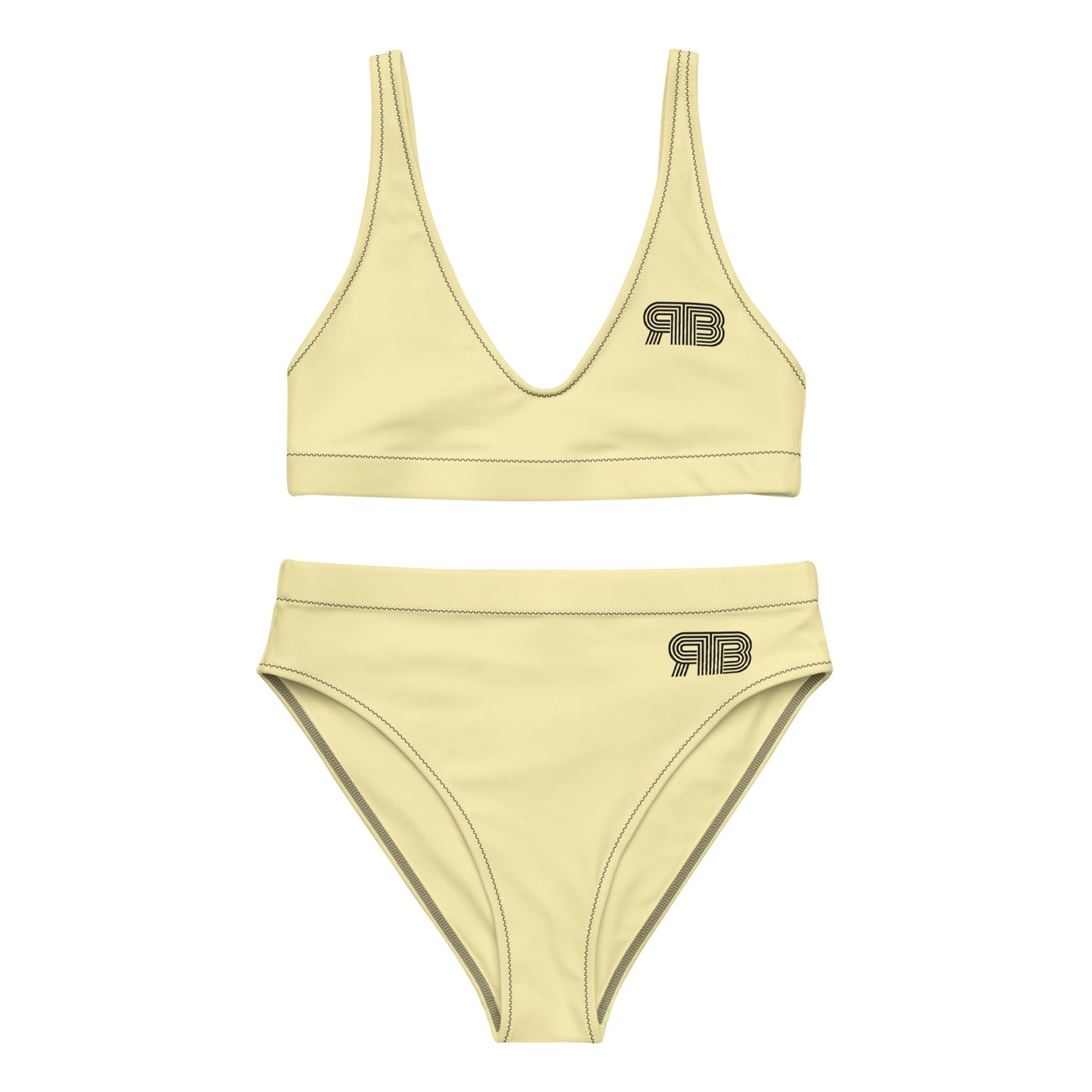 Women's High Waist RB Bikini - Banana Mist