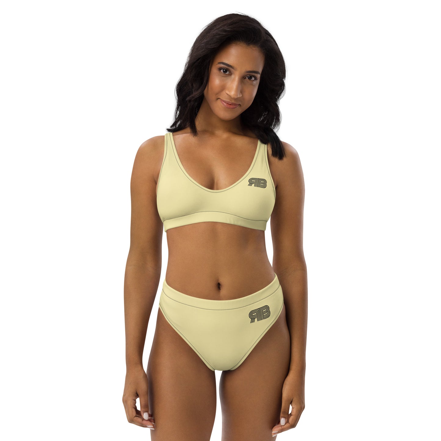 Women's High Waist RB Bikini - Banana Mist