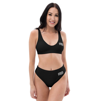 Women's High Wasted RB Bikini - Black