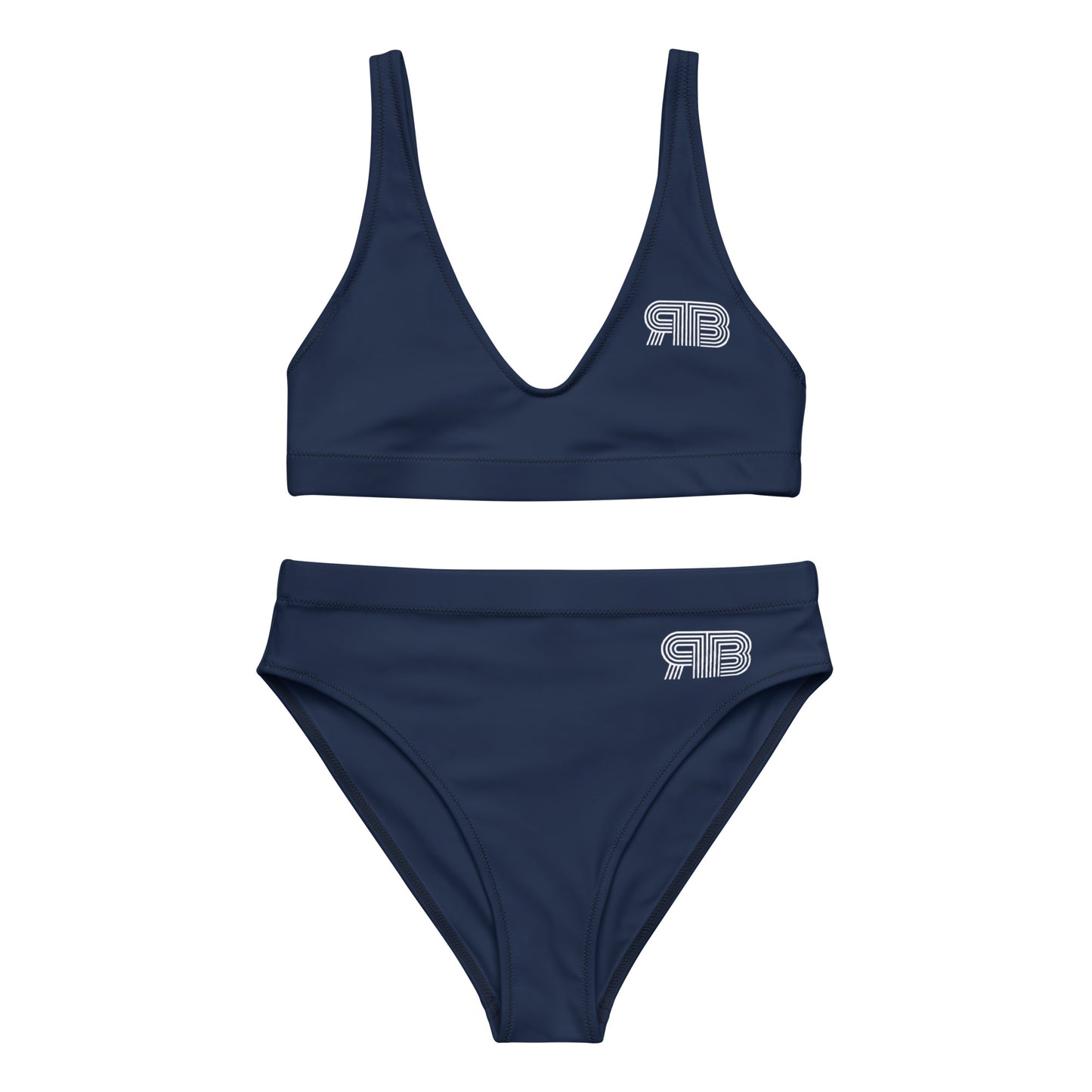 Women's High Waisted RB Bikini - Navy