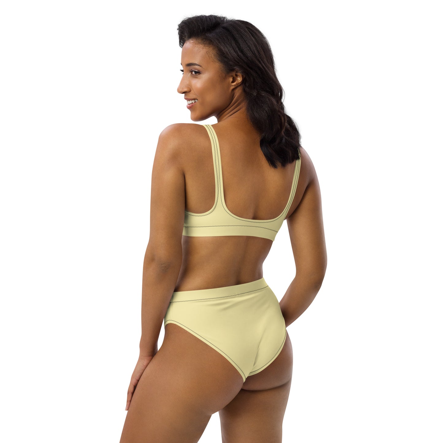 Women's High Waist RB Bikini - Banana Mist