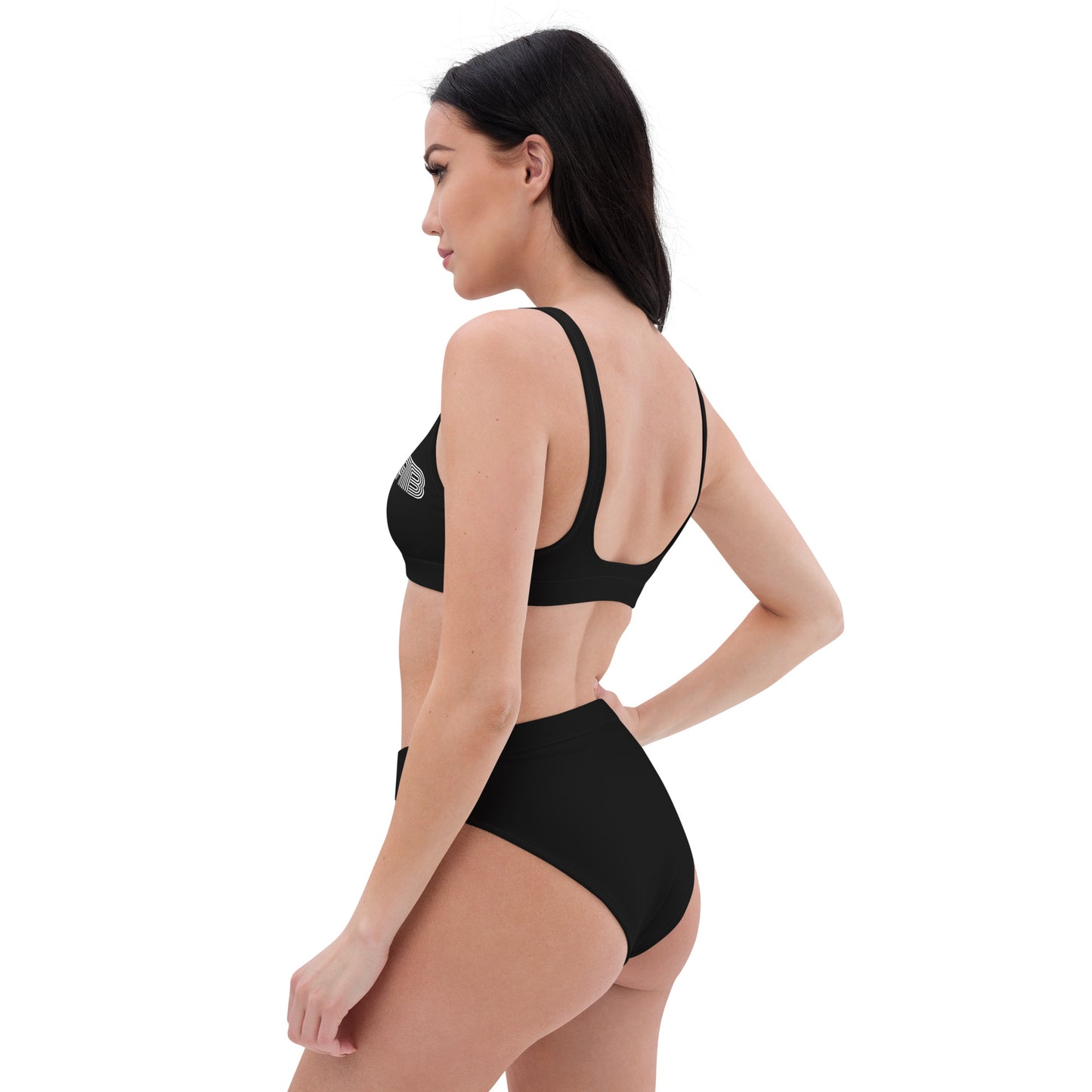 Women's High Wasted RB Bikini - Black