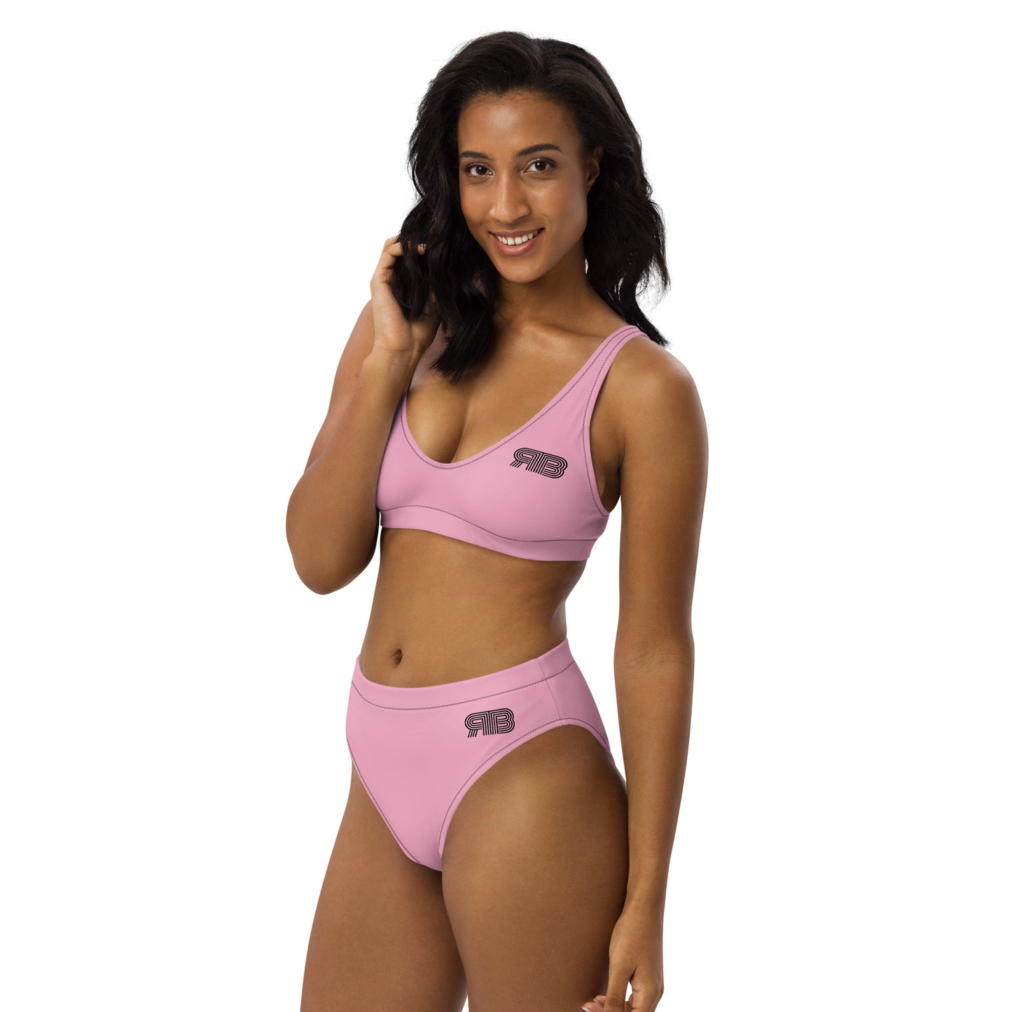 Women's High Waist RB Bikini - Soft Pink