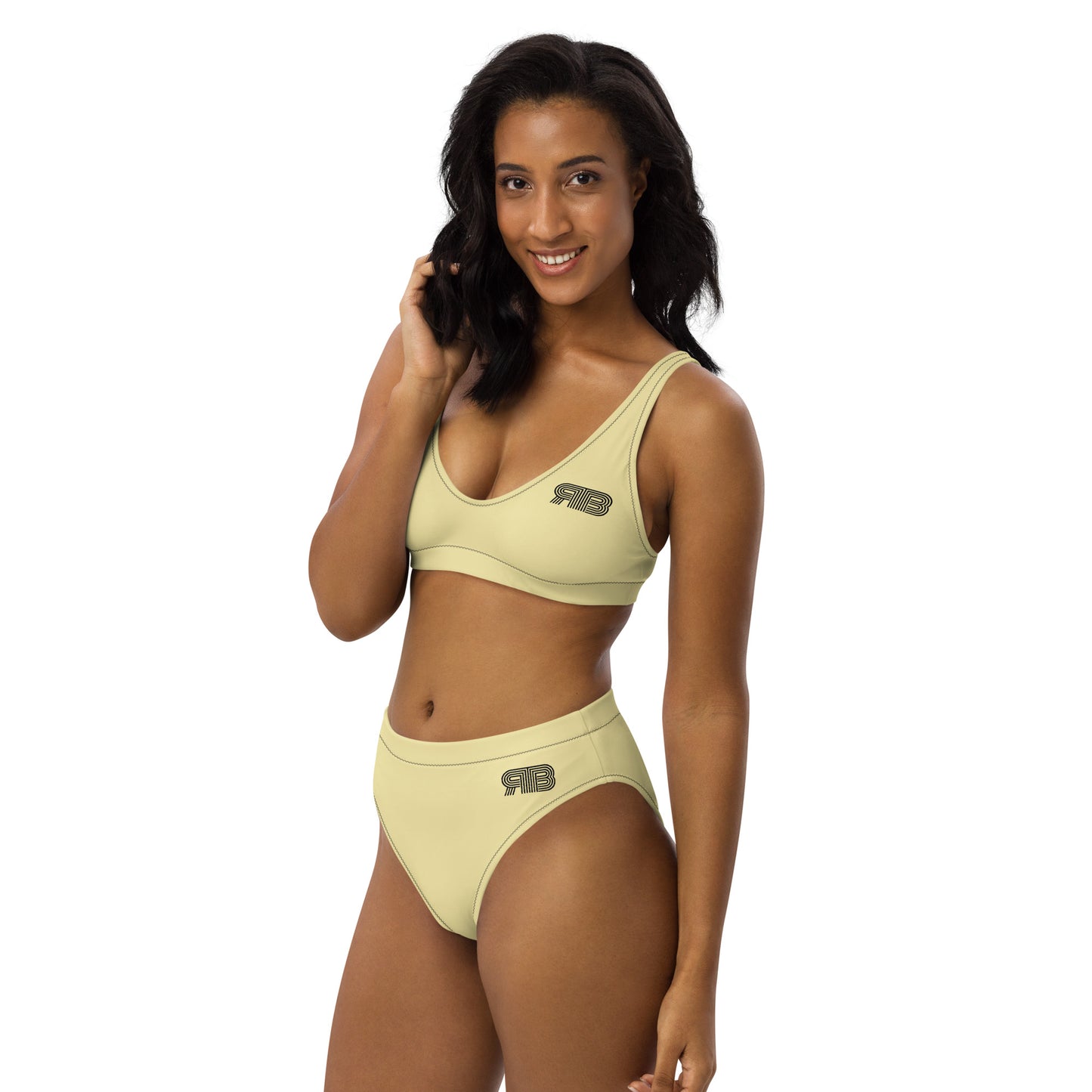 Women's High Waist RB Bikini - Banana Mist