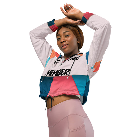 Official Members Stain Window Cropped Windbreaker (Women's)